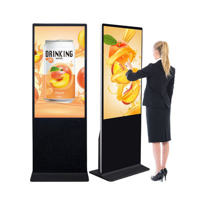 Sistem Android Digital Signage dengan Infrared Touch Screen Multi-OS Support dan Resolusi Full HD untuk Iklan Interaktif