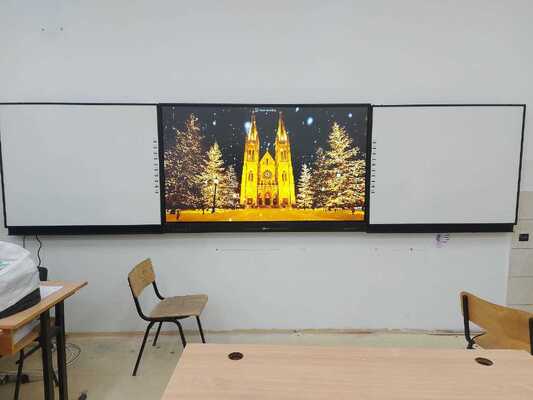 Papan Hijau Papan Tulis Digital 75 inci untuk Papan Tulis LCD Terhubung IFPD