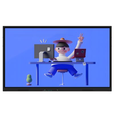 Monitor Layar Sentuh Interaktif Free-OS 86 inci untuk Rapat dan Ruang Kelas yang Aman