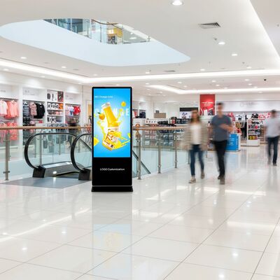 43/55 HD Indoor Vertical Advertising Kiosk All-In-One LCD Display Layar Sentuh Interaktif Digital Signage