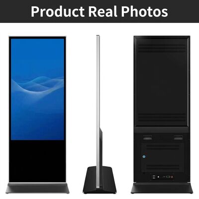 43 inci Mode Tampilan Hitam Digital Signage dengan Manajemen Konten Jarak Jauh dan Ukuran Layar yang Disesuaikan untuk Tampilan Iklan yang Ditingkatkan