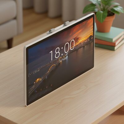 QR Code Scanner Dibangun Touch Screen Kiosk Gaya Fashion Dengan Rasio Kontras 4000 ke 1 Dirancang Untuk Interaksi Pelanggan