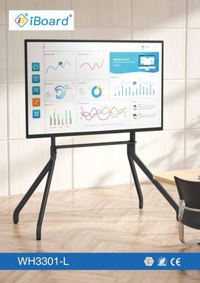 Papan Tulis Interaktif Kaca Anti Silau Tempered Sistem Ganda Papan Gambar Android Windows