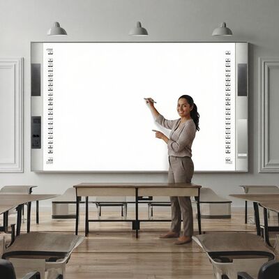 55 65 75 85 98 100 Inci Pendidikan Tiongkok Panel Datar Interaktif Digital Layar Sentuh Papan Tulis Pintar Papan Putih untuk Sekolah