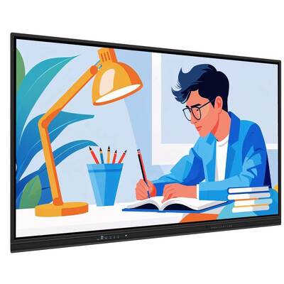 75 Inch Android PC Smart Panel Wifi HDMI USB 50 Touch Points Untuk Meeting Office