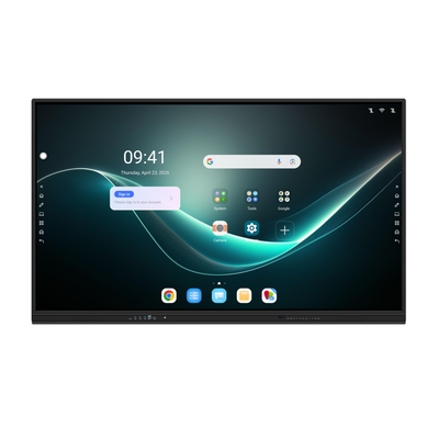 Papan Tulis Interaktif Kaca Anti Silau Tempered Sistem Ganda Papan Gambar Android Windows
