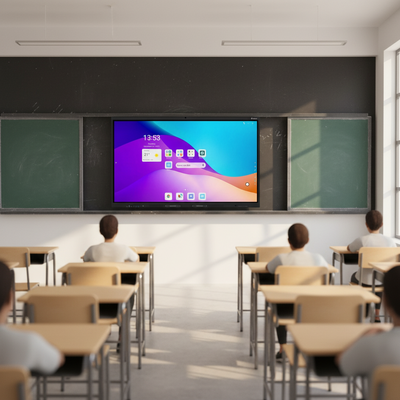 75 Inch Iboard 4K Smart Whiteboard with 20 Touch Points for Teaching & Meetings