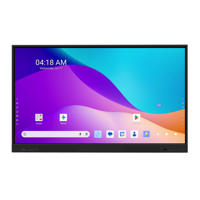 Layar Panel Datar Interaktif Android 16 bersertifikat Google EDLA 65/75/86/98 inci dari iBoard