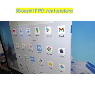 Popular Interaktif Flat Panel 75 Inch Resolusi 4k Smart Touch dengan Peralatan Sistem Android Baru untuk Pertemuan Kantor Kelas