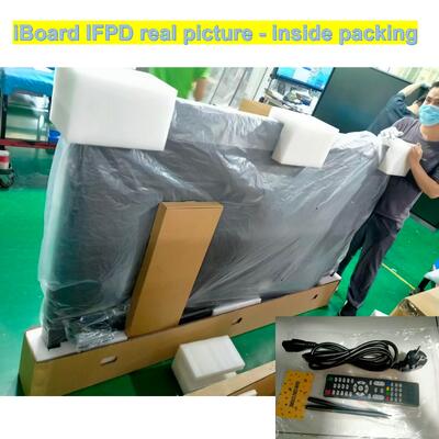 iBoard Interactive Flat Panel 86 Inch 4k Resolution Smart Touch dengan Sistem Android Baru Peralatan untuk Ruang Kelas Kantor Rapat