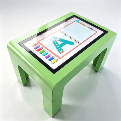 PCAP Touch Screen Table 32 43 55 Inch PC Win OS kaki yang bisa dilepas untuk anak-anak pertemuan pra-pendidikan
