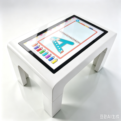 PCAP Touch Screen Table 32 43 55 Inch PC Win OS kaki yang bisa dilepas untuk anak-anak pertemuan pra-pendidikan
