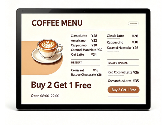 Tipe dinding 32 43 49 55 65 Inch Smart Touchscreen Monitor Media Player USB HDMI Port Untuk Acara