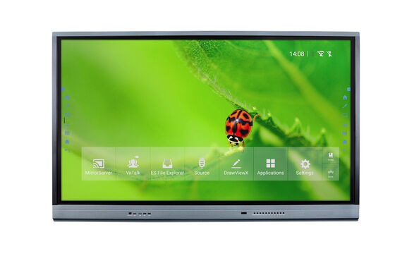 Layar Sentuh Interaktif 75 " Whiteboard 4K Smart Board Touch Display