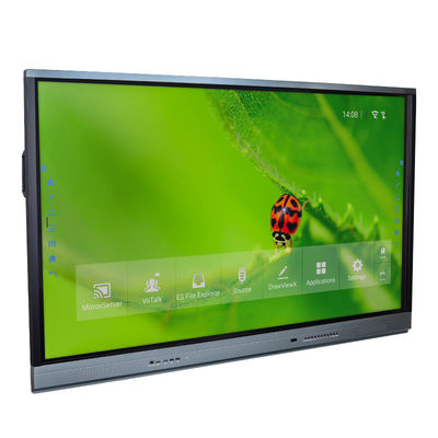 86 Inch Smart Board Interactive Whiteboard 3840*2160 Wide View Angle Layar sentuh interaktif