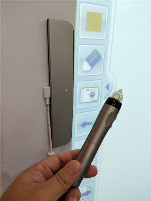 Portable wireless wired touch smart white board 4k projector whiteboard pen elektronik dengan fungsi klik kabel usb
