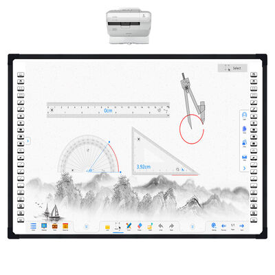 Elektronik DTV Optical Interactive Whiteboard dengan 2 titik sentuh dan 32768 x 32768 Resolusi Smart Board