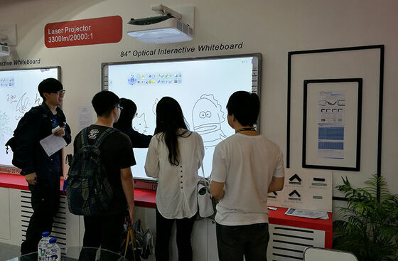 Elektronik DTV Optical Interactive Whiteboard dengan 2 titik sentuh dan 32768 x 32768 Resolusi Smart Board