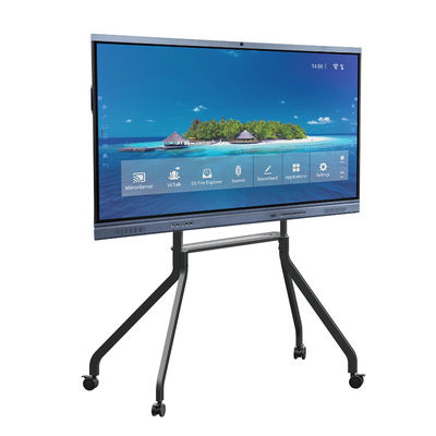 86inch Wheeled Tv Stand Untuk Layar Datar, sertifikat CE FCC