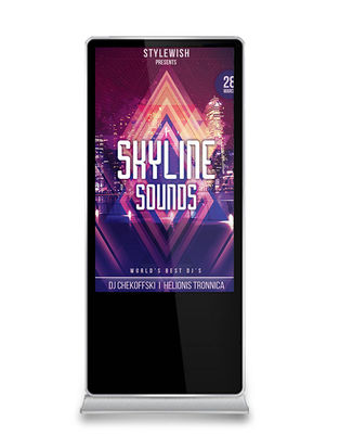 16 9 Kios Layar Sentuh, Digital Signage Berdiri Lantai 3840x2160