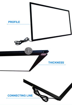 Metal Back Cover IR Interaktif Whiteboard Resolusi Tinggi dan Black Frame untuk Solusi Bisnis