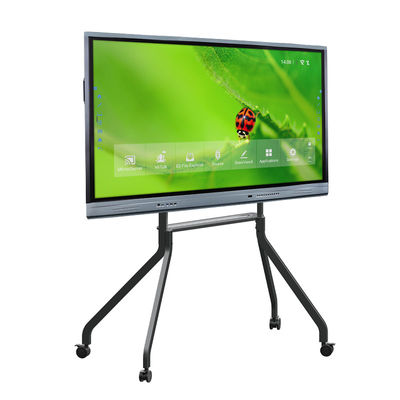 Monitor Sentuh Interaktif LED Inframerah Android 11 mikrofon kamera bawaan