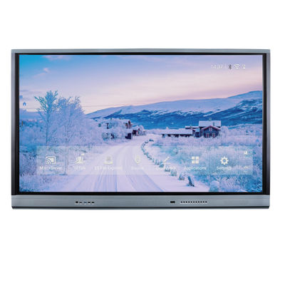 75 Papan Interaktif LED 20 Titik Sentuh Dengan 0 GAP Smart Touch Whiteboard