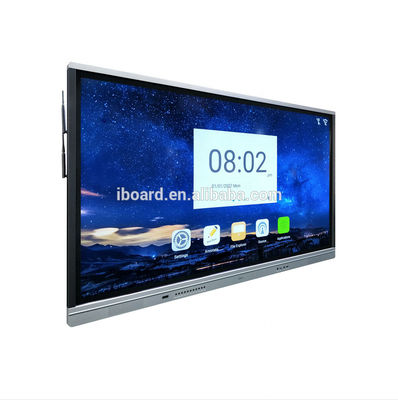 4K 55 65 75 86 98 Inch Panel datar interaktif papan tulis interaktif papan pintar untuk pertemuan pengajaran