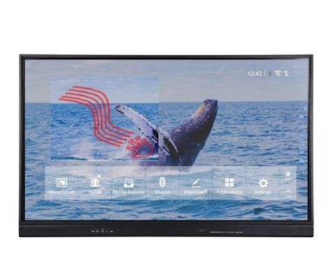 65 inci Layar Sentuh LCD Interaktif 20 titik pena jari Sentuh
