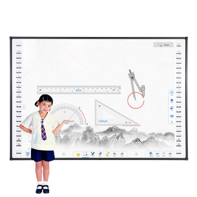 96 inci Infrared Interactive WhiteboardS Proyeksi Multi-touch Smart Whiteboard Ukuran Disesuaikan untuk Pertemuan & Pengajaran