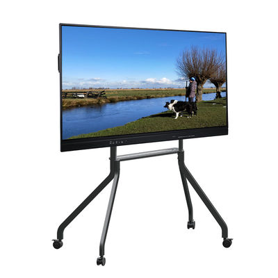 500cd/m2 Kecerahan LCD Smart Board dengan Android OS 14 dan Atau Gray Black Frame Color