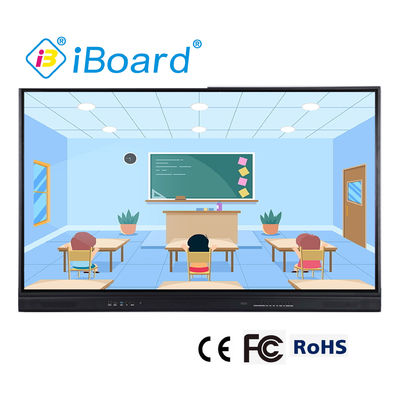 Smart Interactive Flat Panel Digital Board 98 Inch 20 Titik Sentuh Untuk Pelatihan 350cd/M2