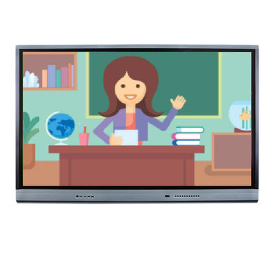 75 Inch Interactive Flat Panel Sistem Android Wall Mount Untuk Ruang Rapat