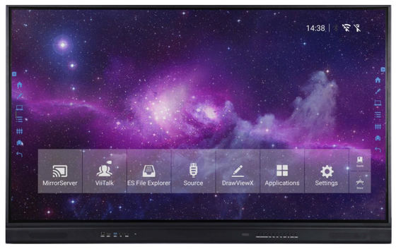 All In One 98 Inch Interactive Touch Screen Whiteboard Untuk Ruang Kelas