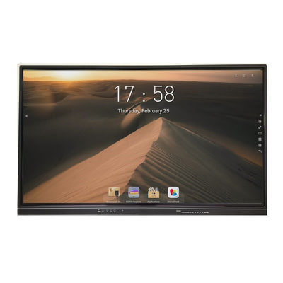 65 '' Papan Pengajaran LED Inframerah Interaktif Led Display Multi Touch Monitor Smart Whiteboard
