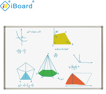 Papan Tulis Interaktif Inframerah 90 Inci Papan Tulis Elektronik Antarmuka USB Permukaan Nano Keramik