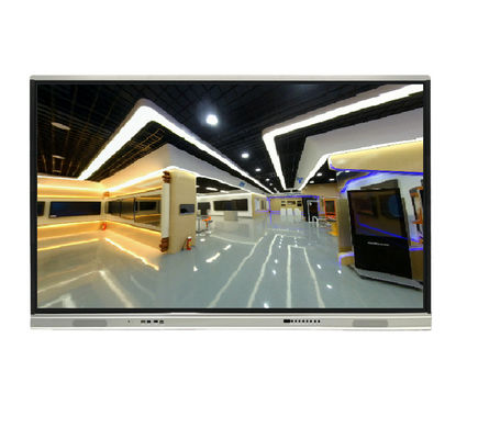 16 9 Papan Cerdas LCD, Panel Datar Interaktif 75 inci