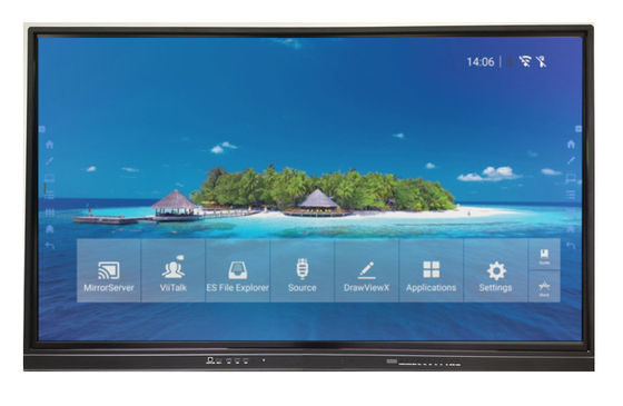 Papan tulis Interaktif LED 86 "Pemasangan di dinding Rangka Super Slim