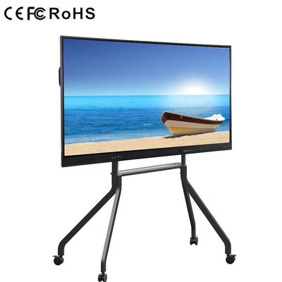 Aluminium Alloy Interactive Touch Screen Monitor Radiasi Rendah Bingkai Ultra Sempit