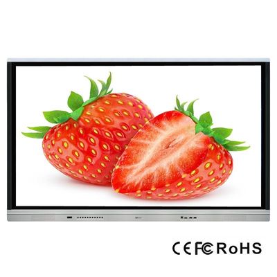 3840x2160 Monitor Layar Sentuh Interaktif, Bingkai Aluminium, Inframerah, Untuk Pendidikan