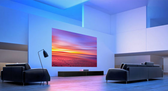 Ultra Short Throw Laser Projector Proyektor Laser DLP 3600lm 4000lm Untuk Rumah/Sekolah