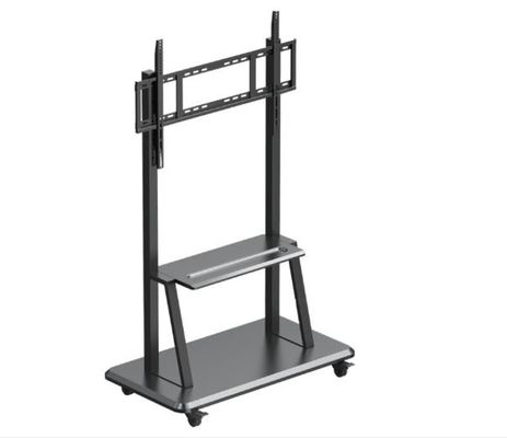 Mobile Stand untuk papan Interaktif Panel Layar Sentuh Ketinggian yang dapat disesuaikan untuk ukuran 52"~86"