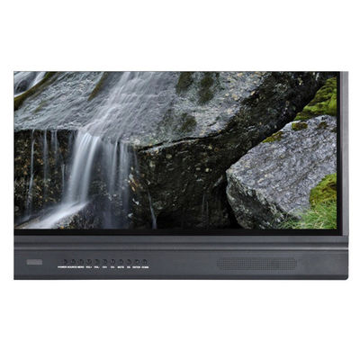 Papan Tulis Interaktif LED 65 Inch, Panel Datar Cerdas Android 9 10/20 Titik Sentuh Warna Hitam Inframerah