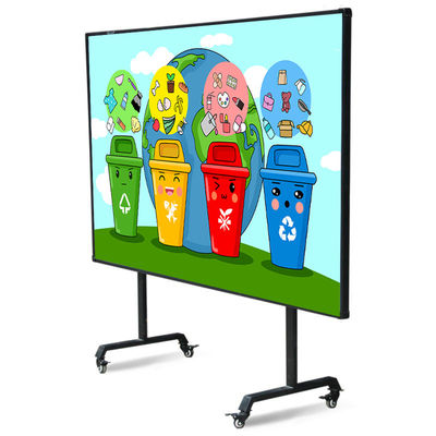 Papan Pintar Proyektor 84 '', Papan Tulis Interaktif Bergerak 32767x32767