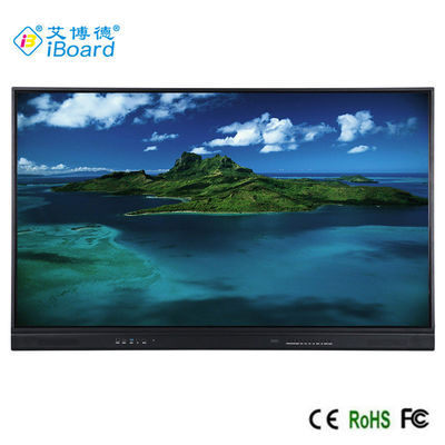 Panel Datar Interaktif 350cd / M2, Papan Cerdas Digital 75 Inch 20 Titik Sentuh