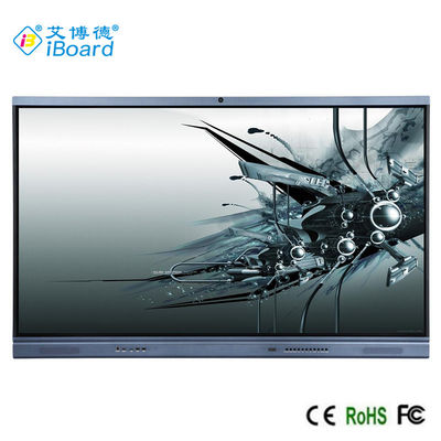 IR LED Interactive Smart Board, Panel Datar Interaktif 75'' Untuk Kamera Pendidikan Opsional