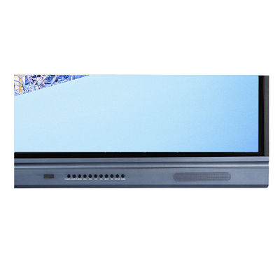 Panel Interaktif 4k, Papan Pintar Led 86 '', Bingkai Aluminium Slot OPS 350cd / m2