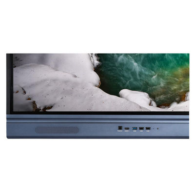 Papan Tulis Interaktif LED 98 '', TV LED Sentuh Layar FCC Untuk Kamera Built-in Android 11 Kelas