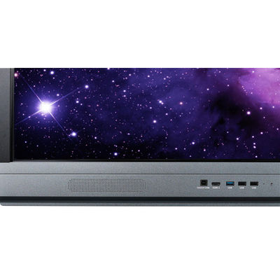 Bingkai Aluminium Panel Datar Interaktif 86 Inci Terpasang di Dinding, Android 13, 4+32G, 3840 x 2160