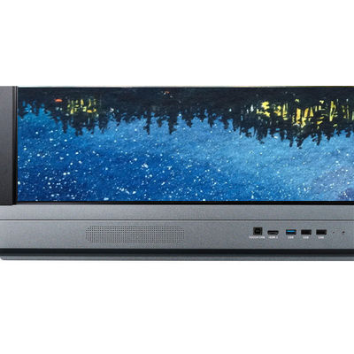 Wall Mounted 75 Inch Interactive Whiteboard PC, Android 8, Aluminium Alloy Frame Flat Panel Untuk Presentasi Rapat